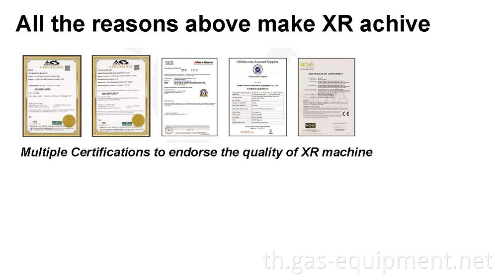 ประสิทธิภาพสูง PSA ไนโตรเจน N2 Oxygen O2 อุปกรณ์ / เครื่องจักรการผลิตพร้อมแผงควบคุม HMI / หน้าจอสัมผัส / PLC